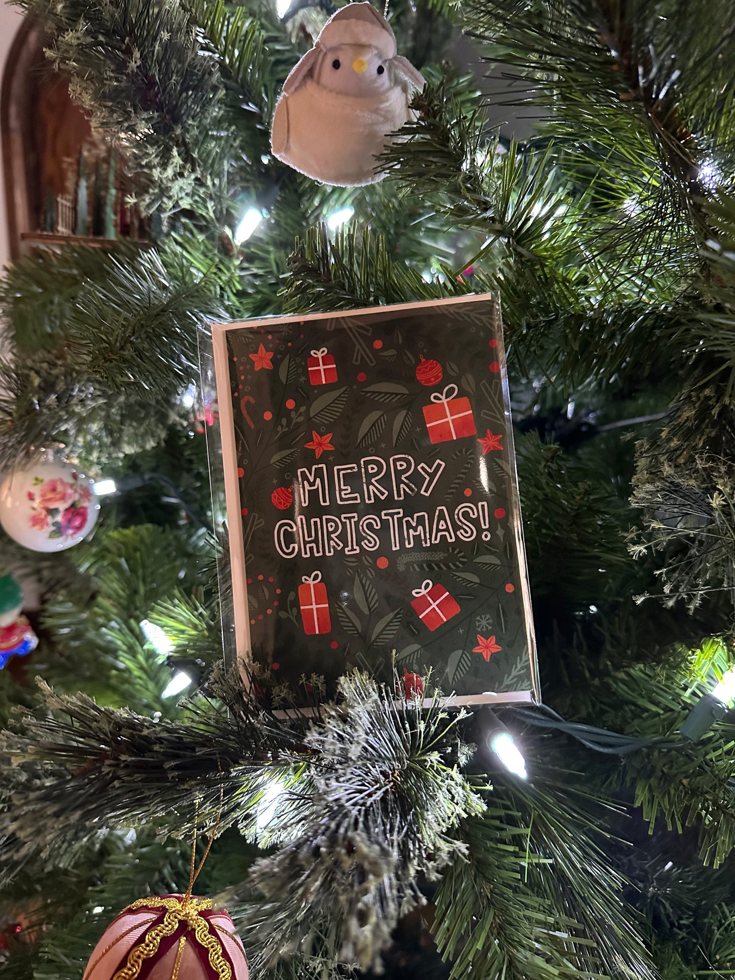 merry christmas greeting card - A2 5x5 x 4 in