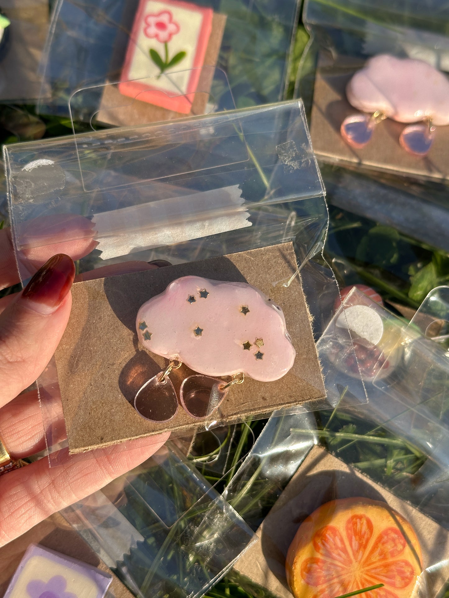 surprise handmade clay fridge magnet