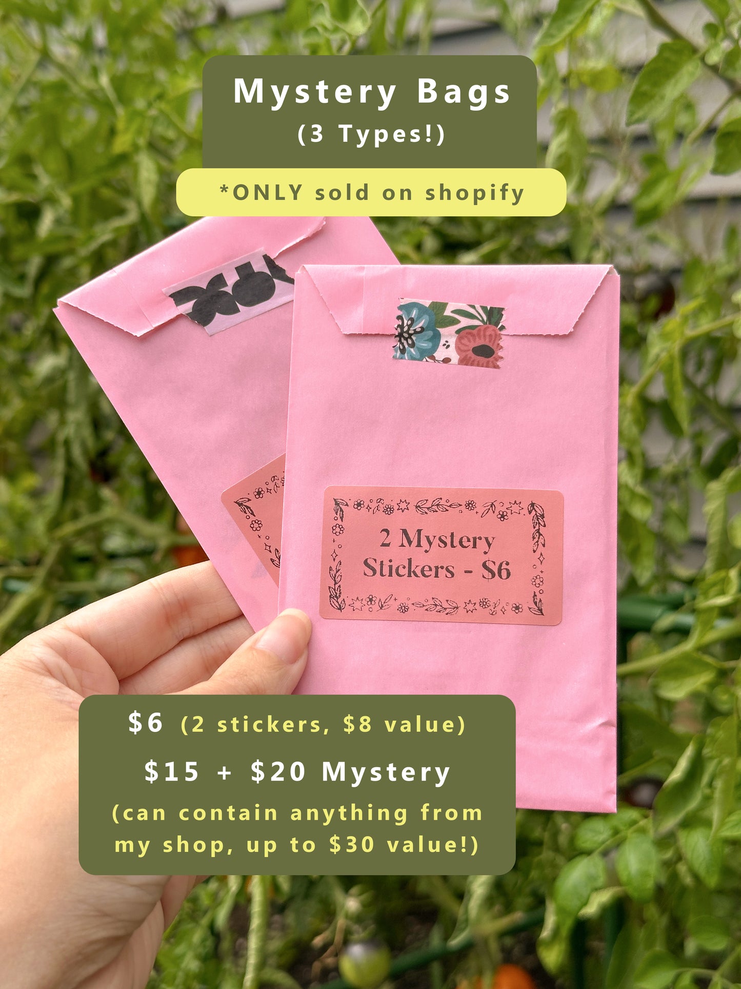 Mystery Surprise Bag | Random Stickers, Sticky Notes, Keychains, Magnets & Earrings | Blind Box