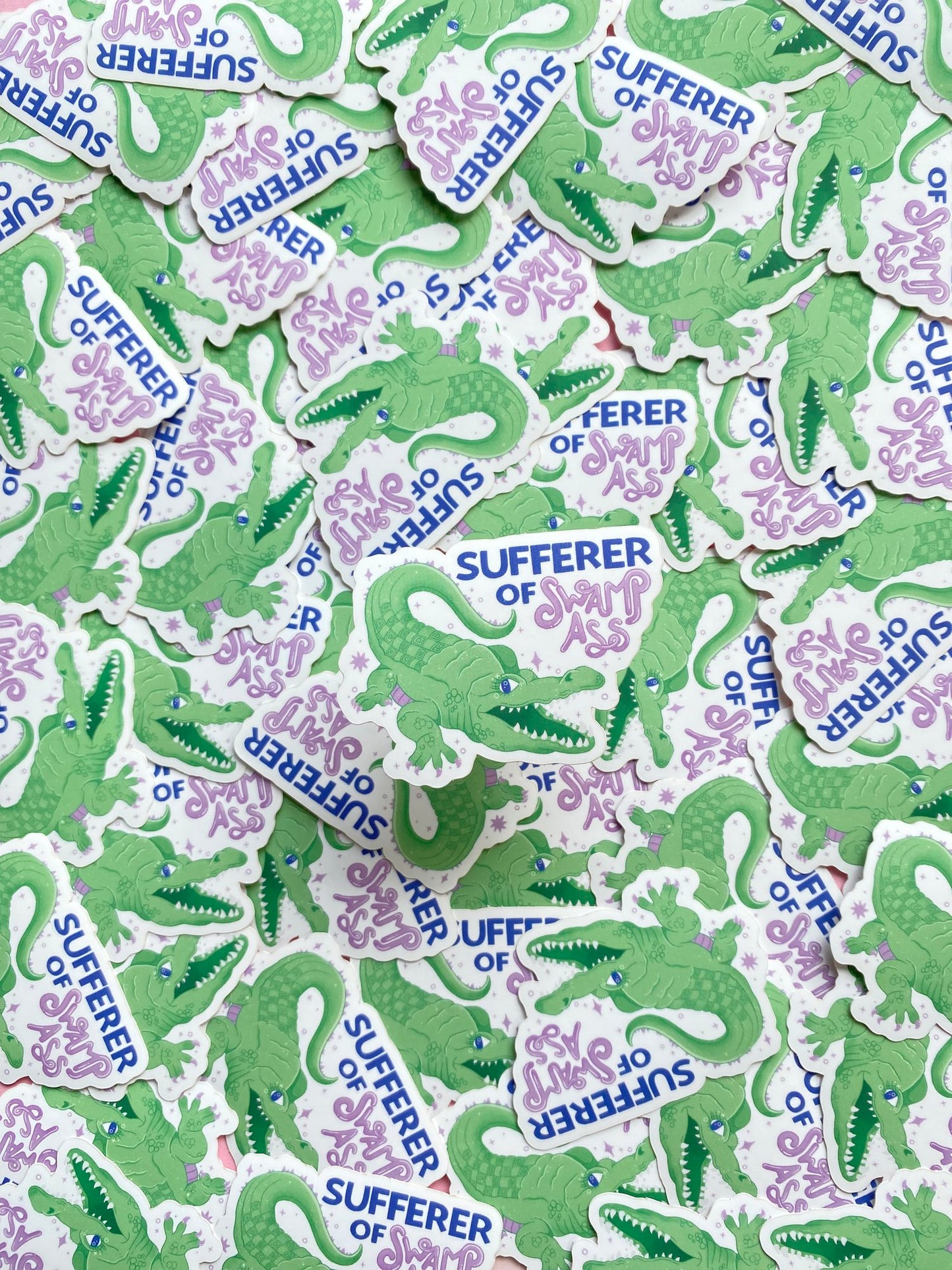 sufferer of swamp ass sticker