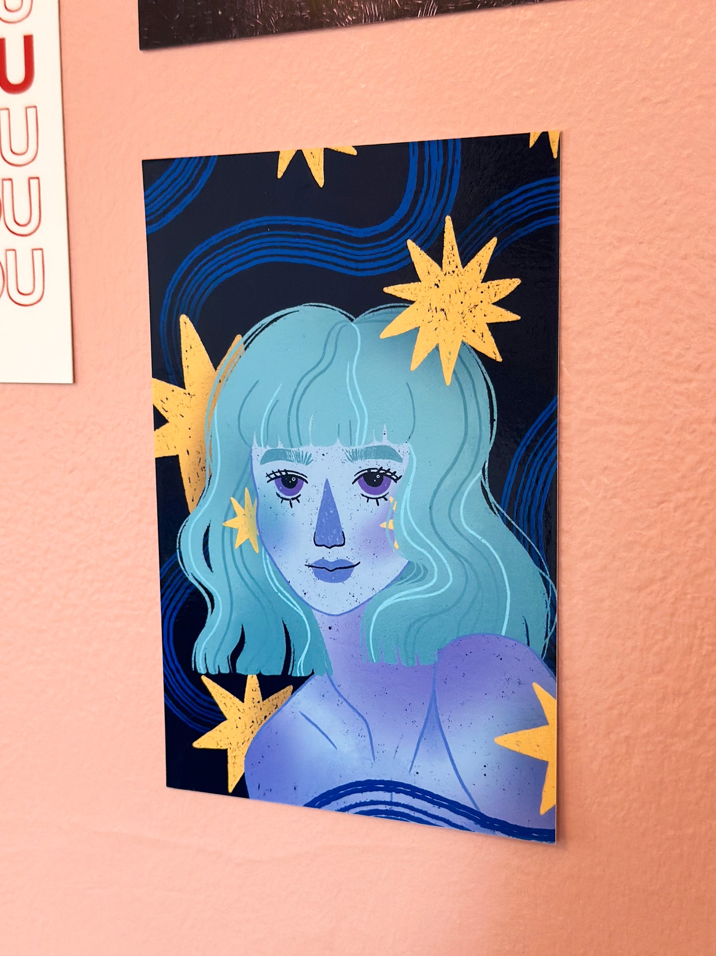 daydreamer mini art print - 4x6 postcard size