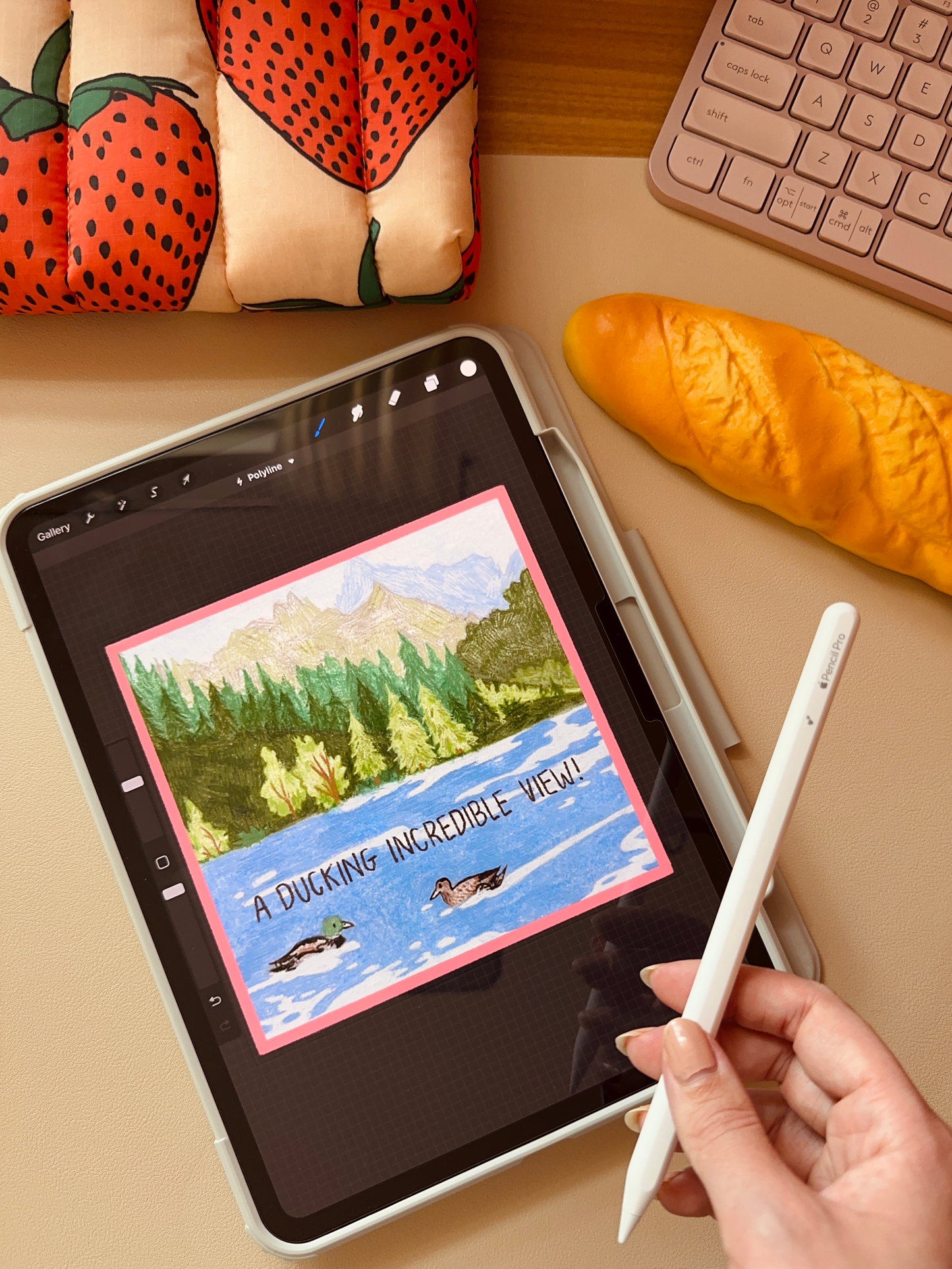 a ducking incredible view sticker - soft matte finish