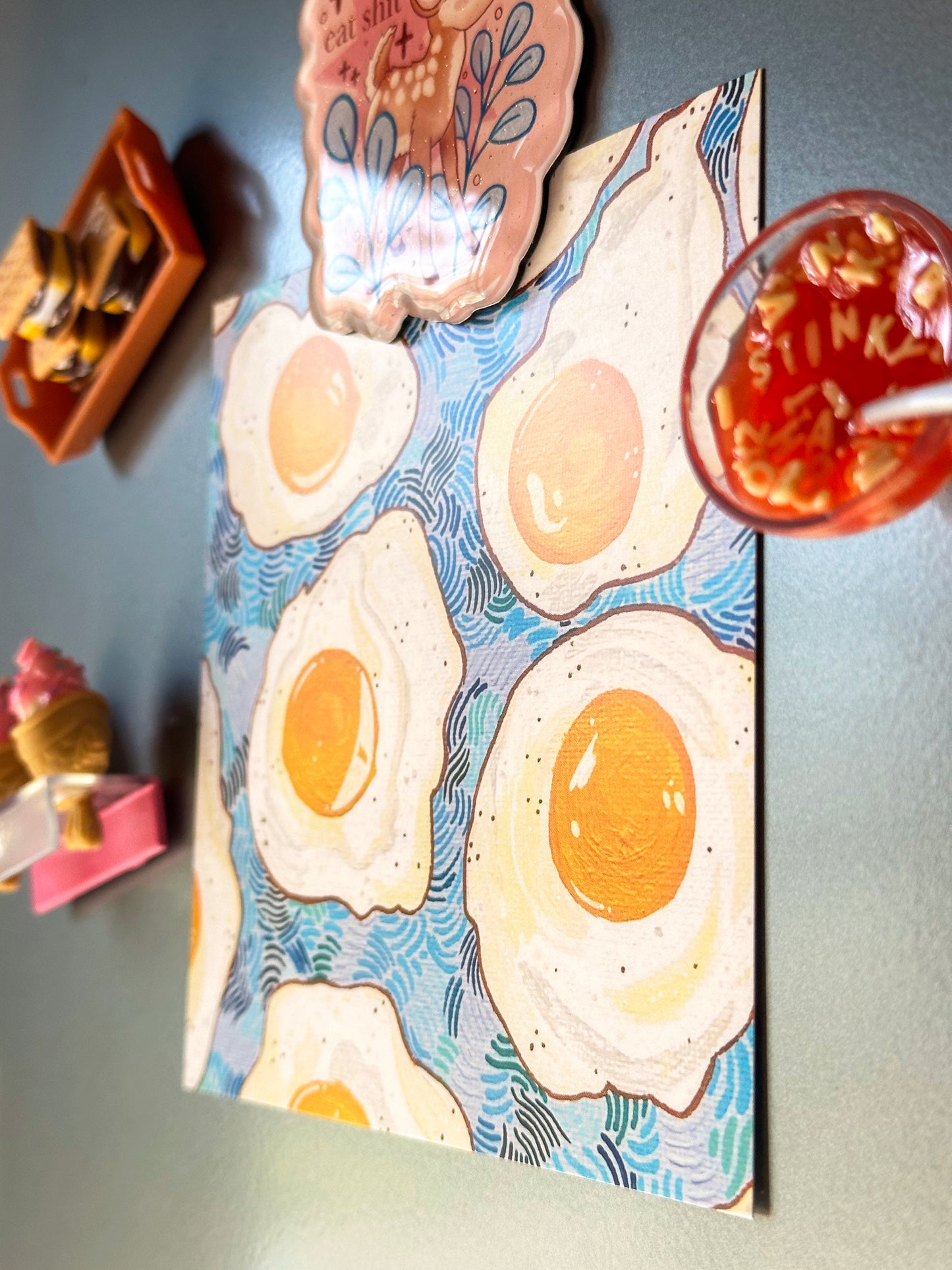 eggs square mini art print - 5x5