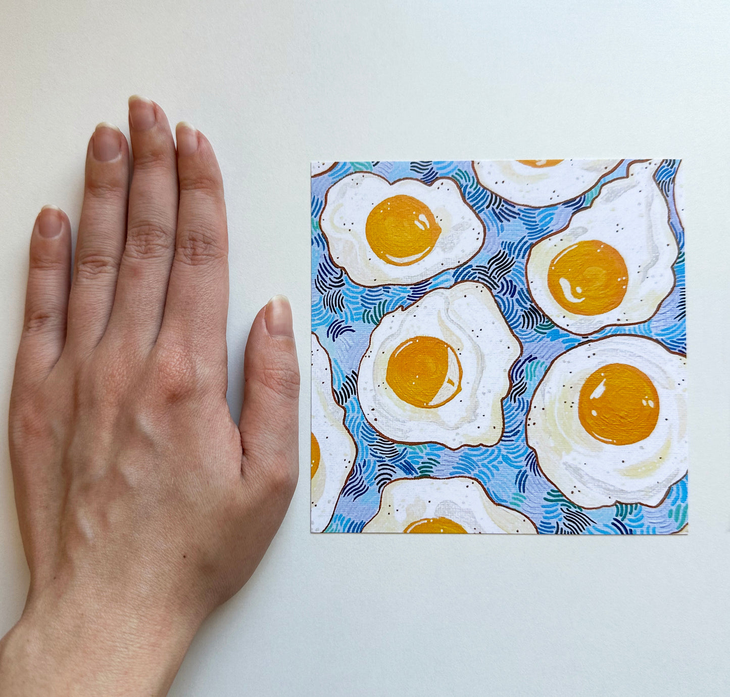 eggs square mini art print - 5x5