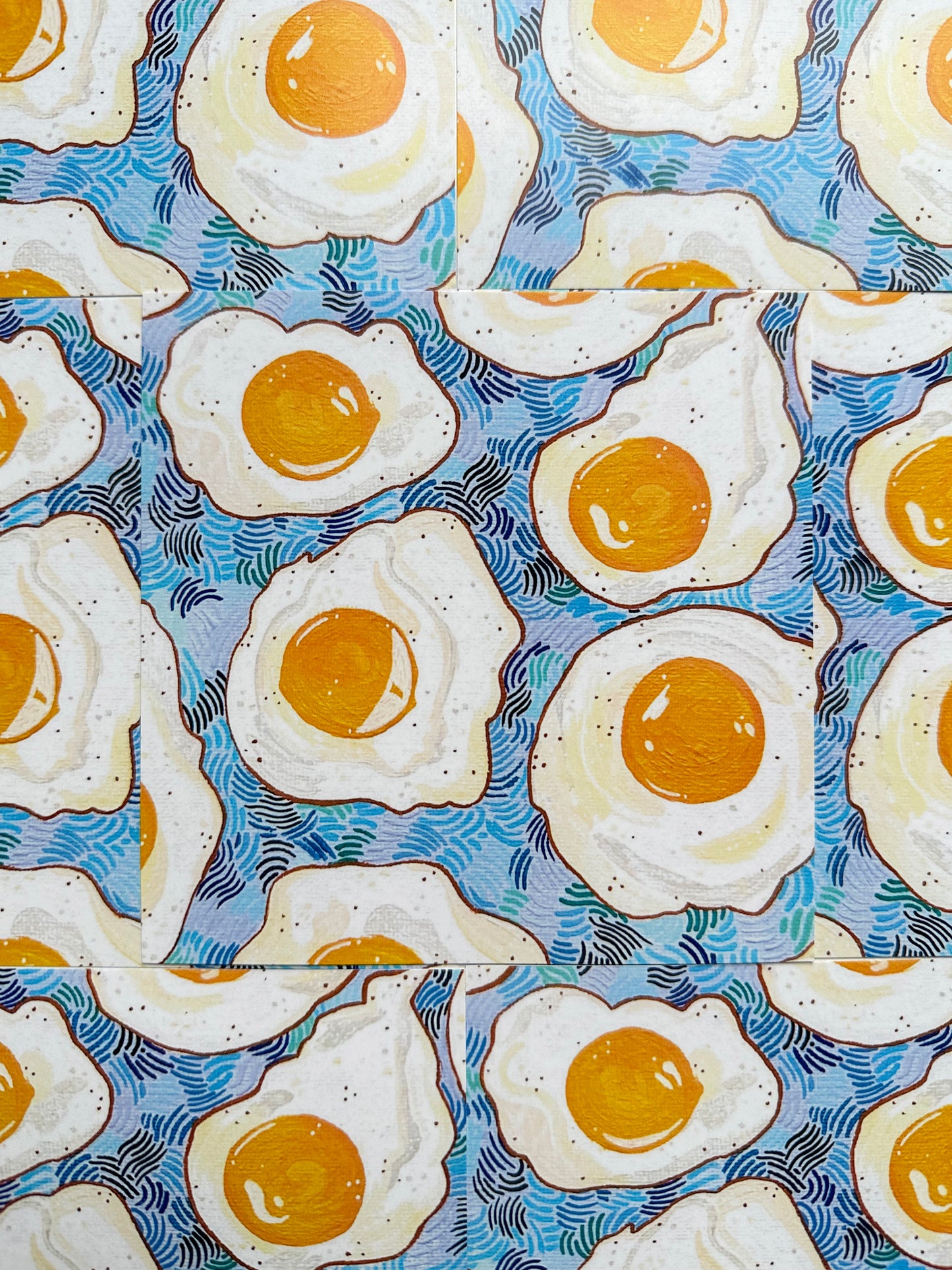 eggs square mini art print - 5x5
