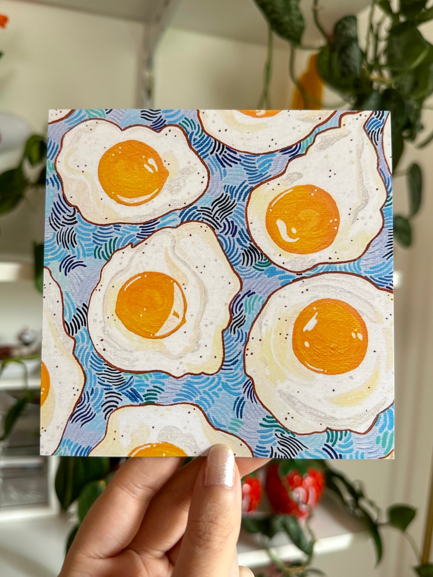 eggs square mini art print - 5x5