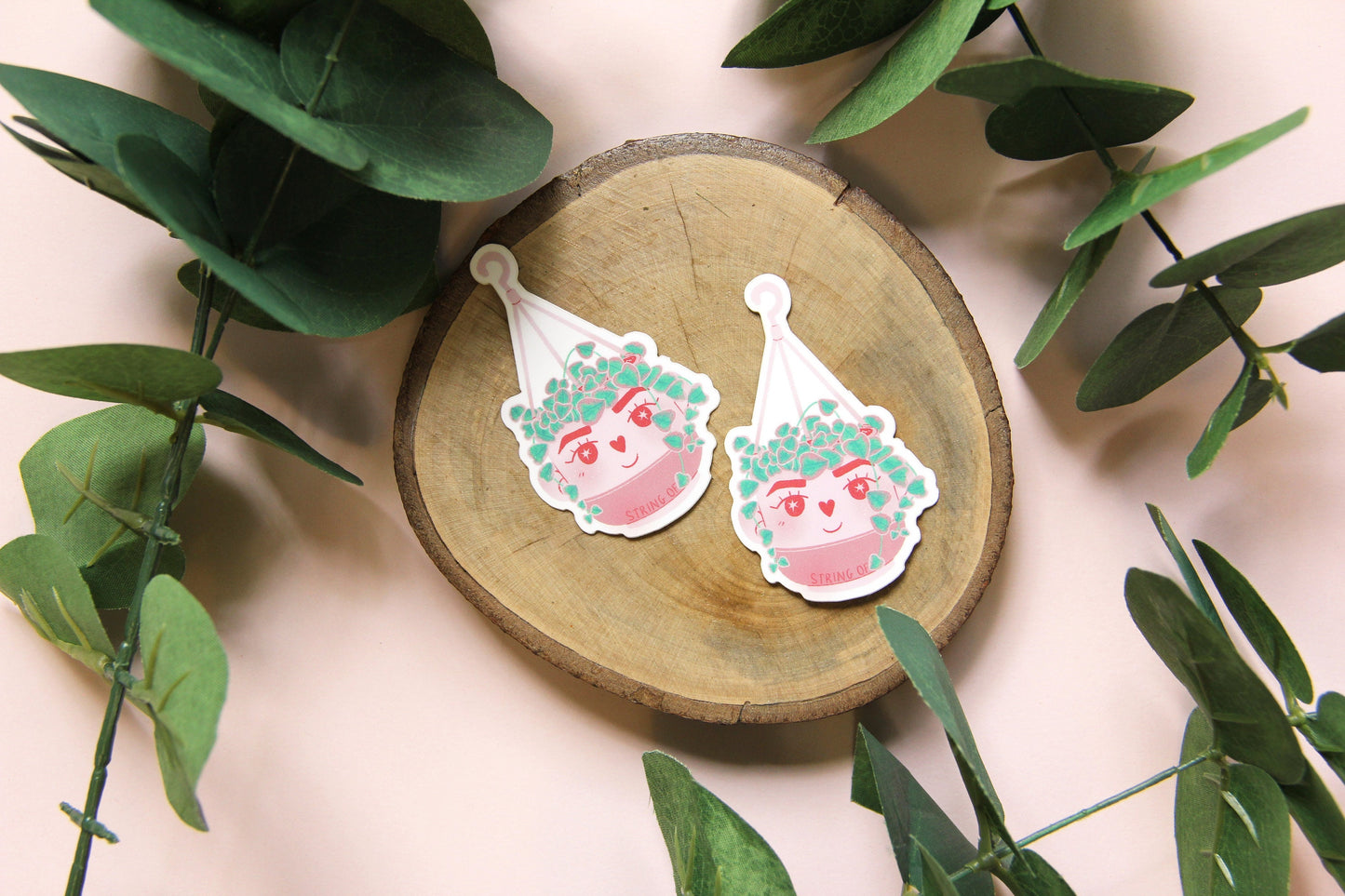 variegated string of hearts plant sticker