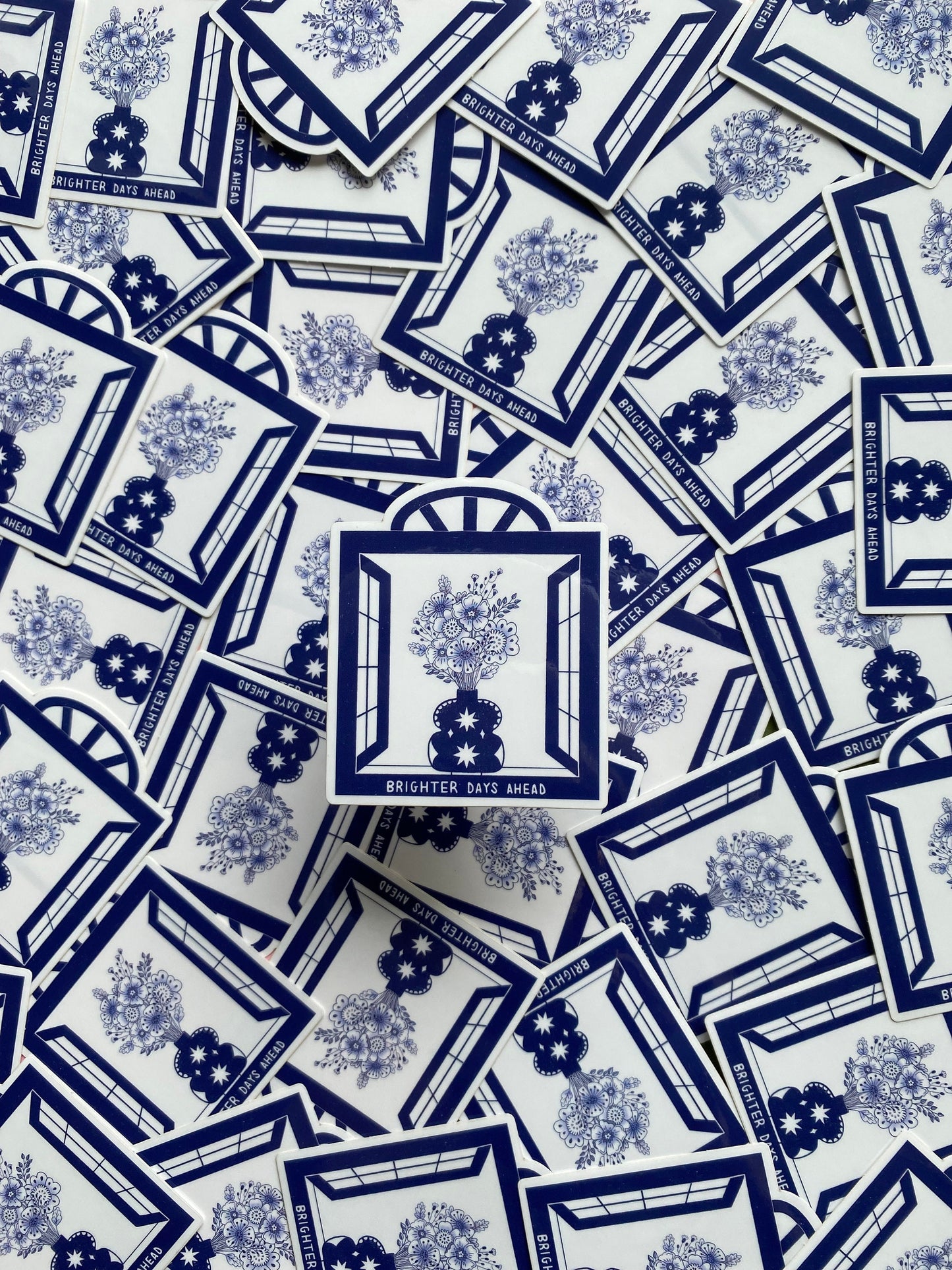 brighter days ahead clear sticker