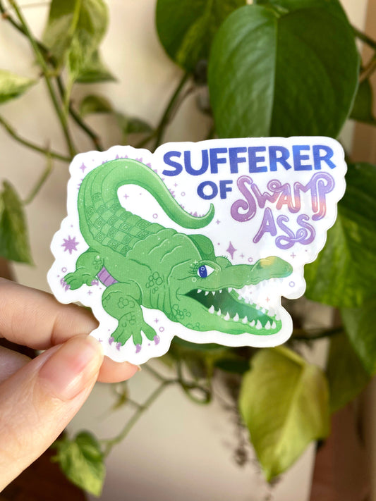 sufferer of swamp ass sticker