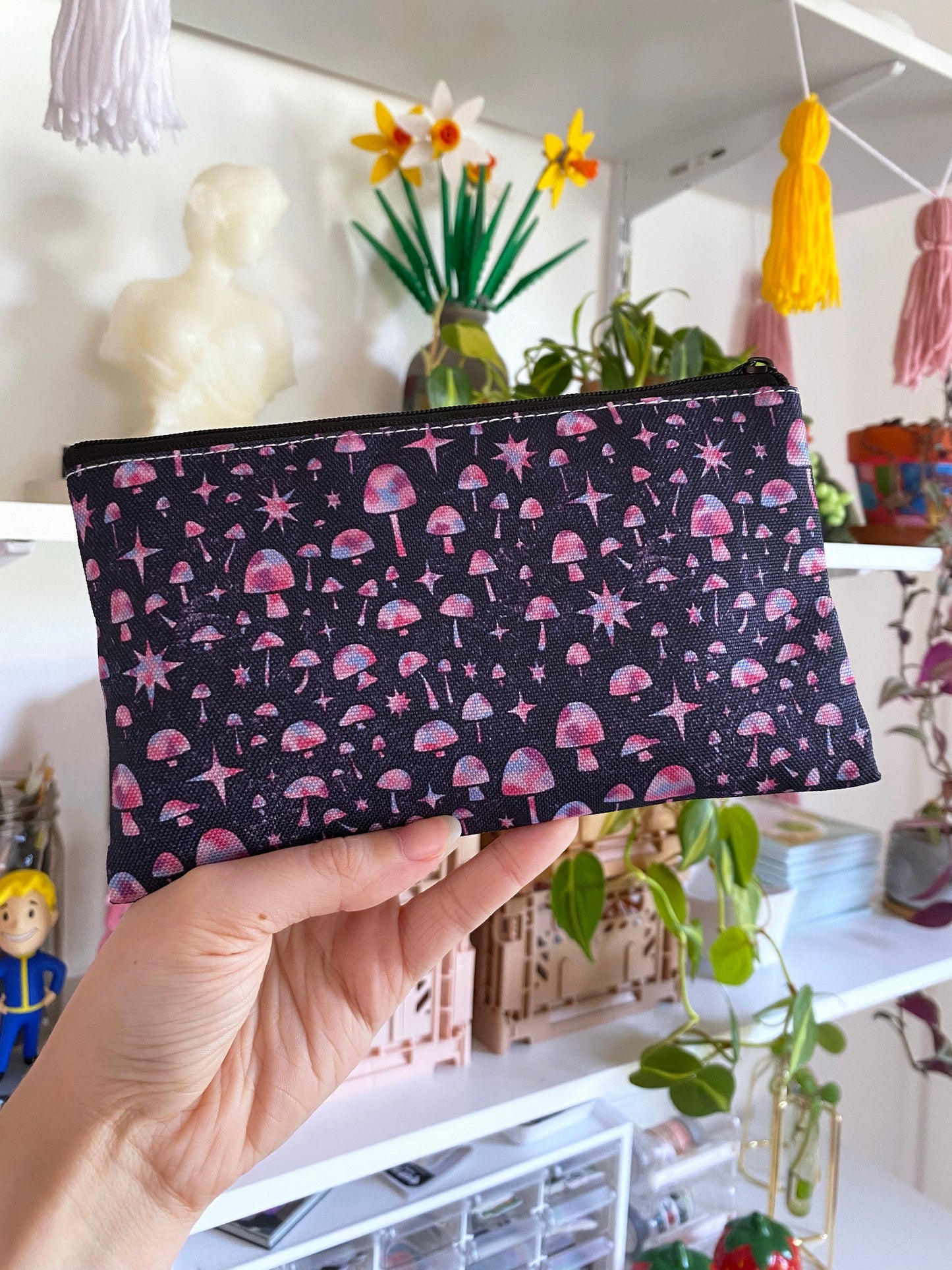 mushroom pencil pouch