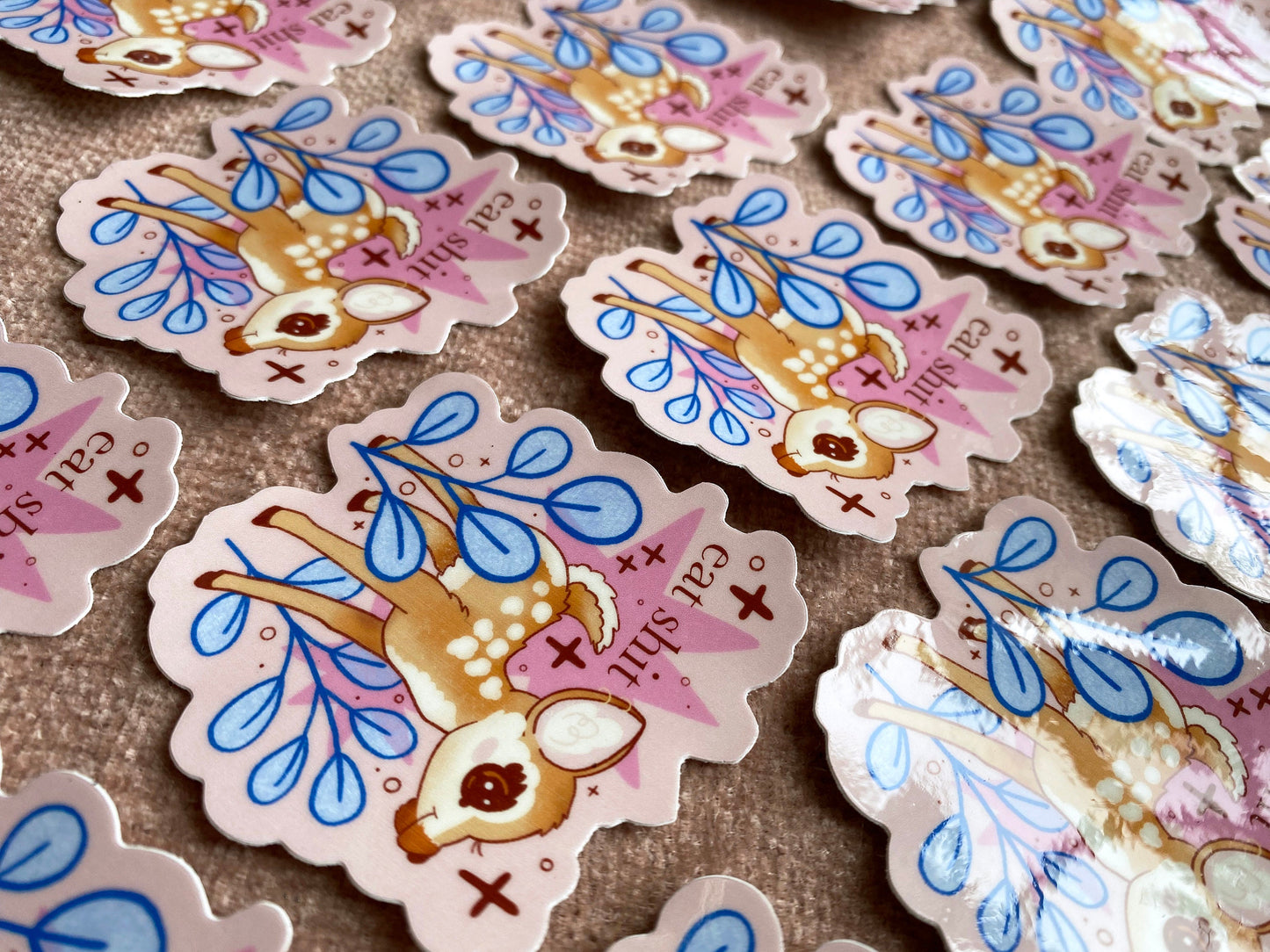 eat shit deer sticker