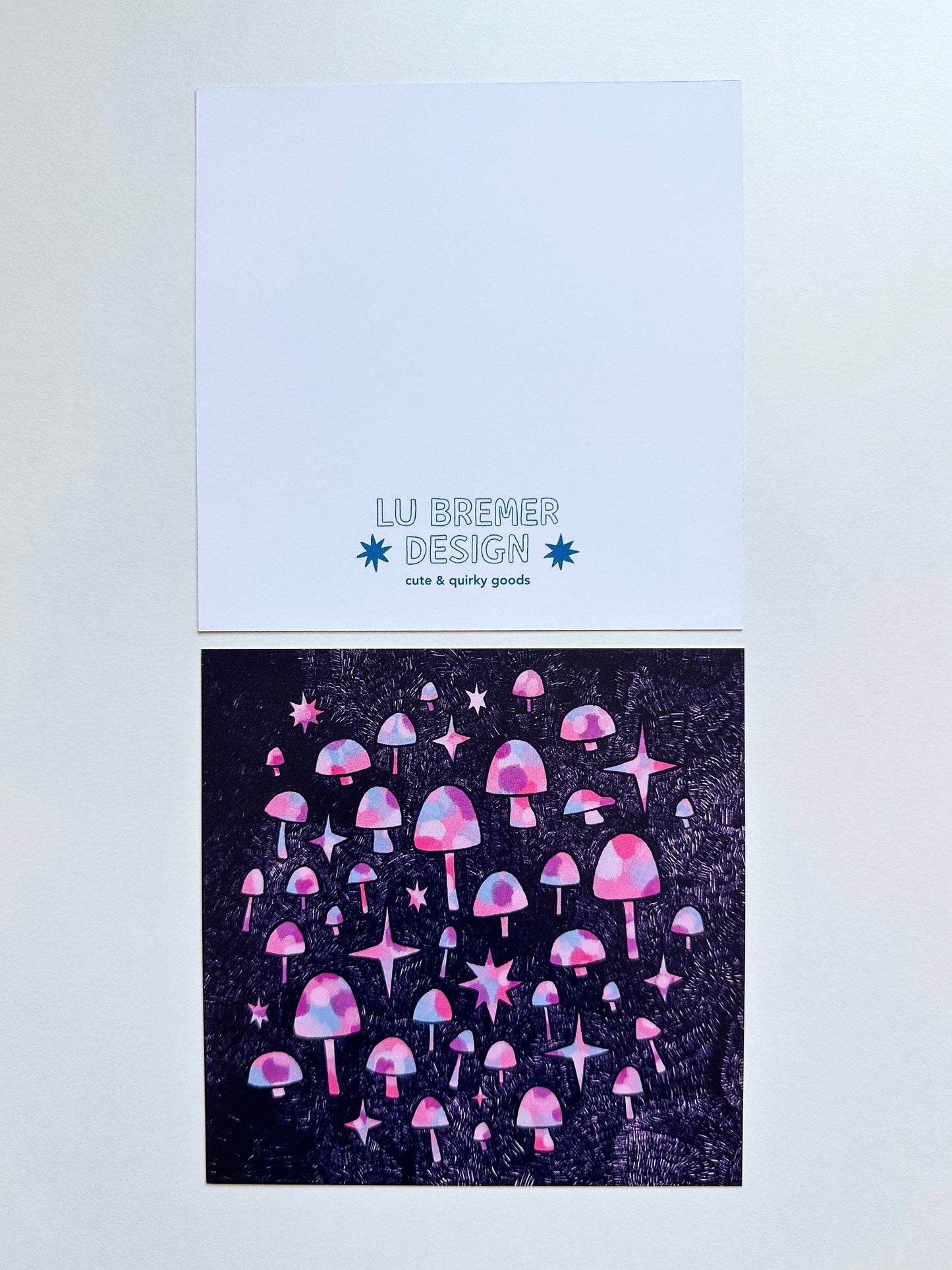 mushrooms square mini art print - 5x5