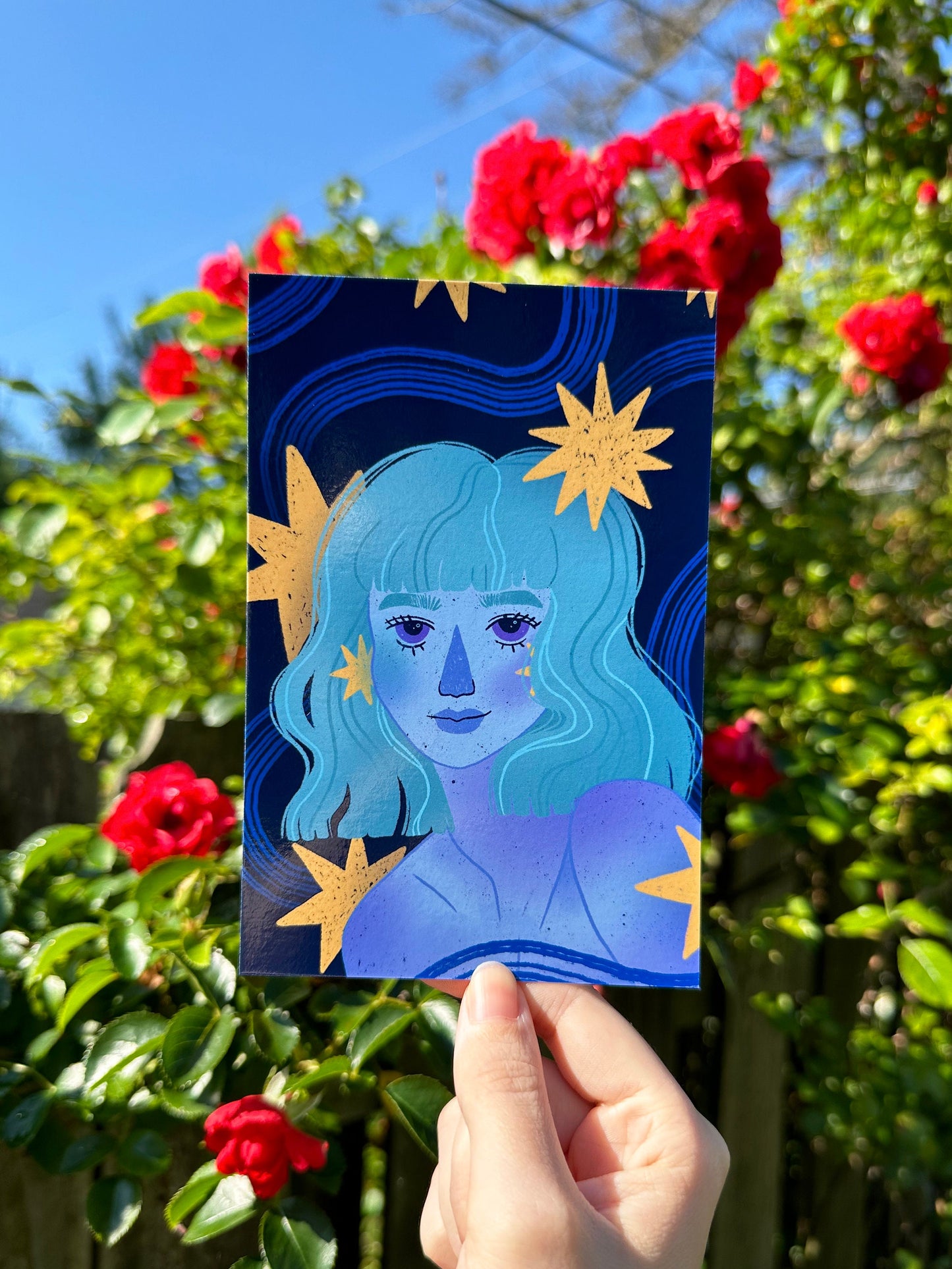 daydreamer mini art print - 4x6 postcard size