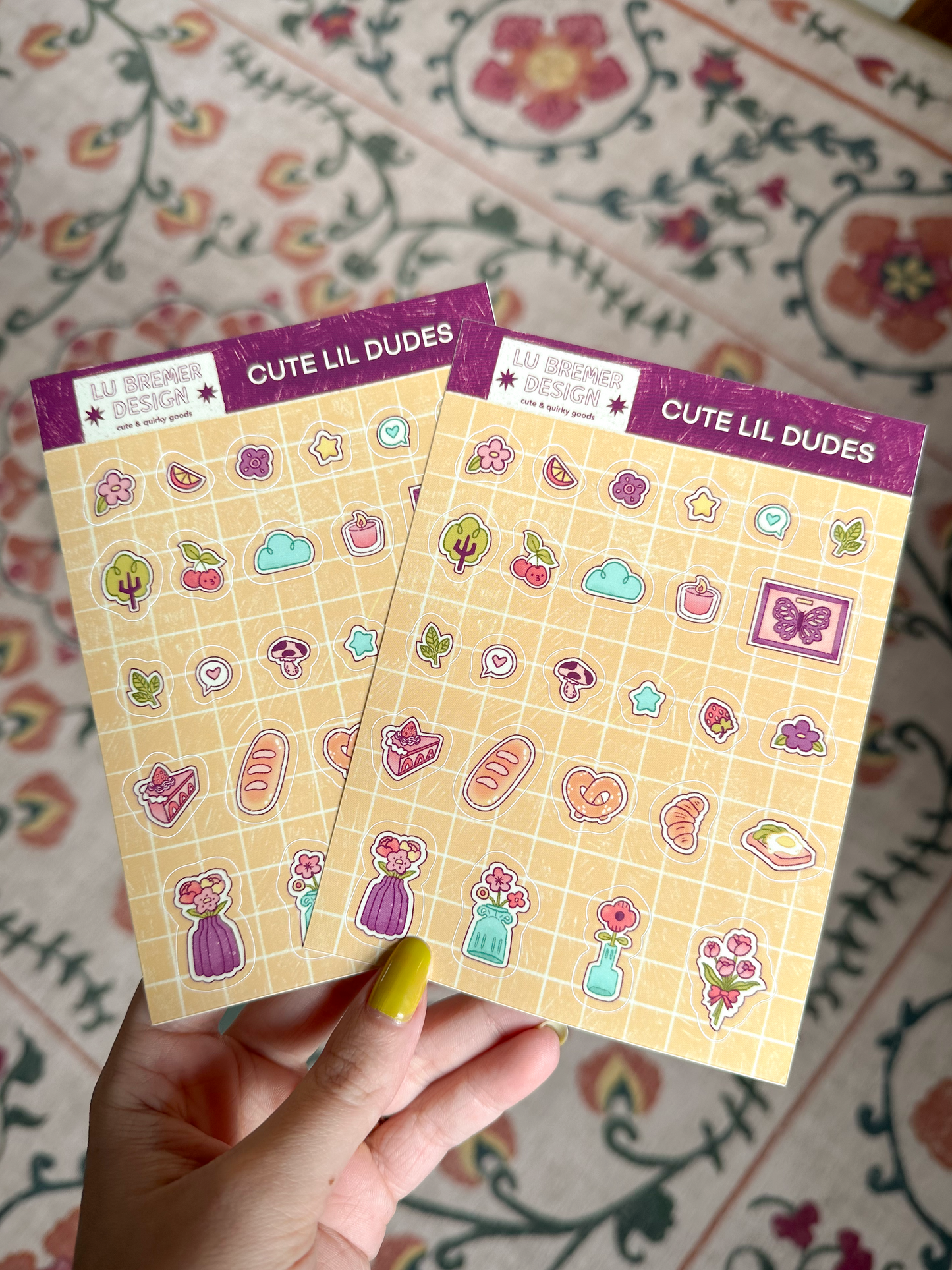 cute little dudes vinyl sticker sheet