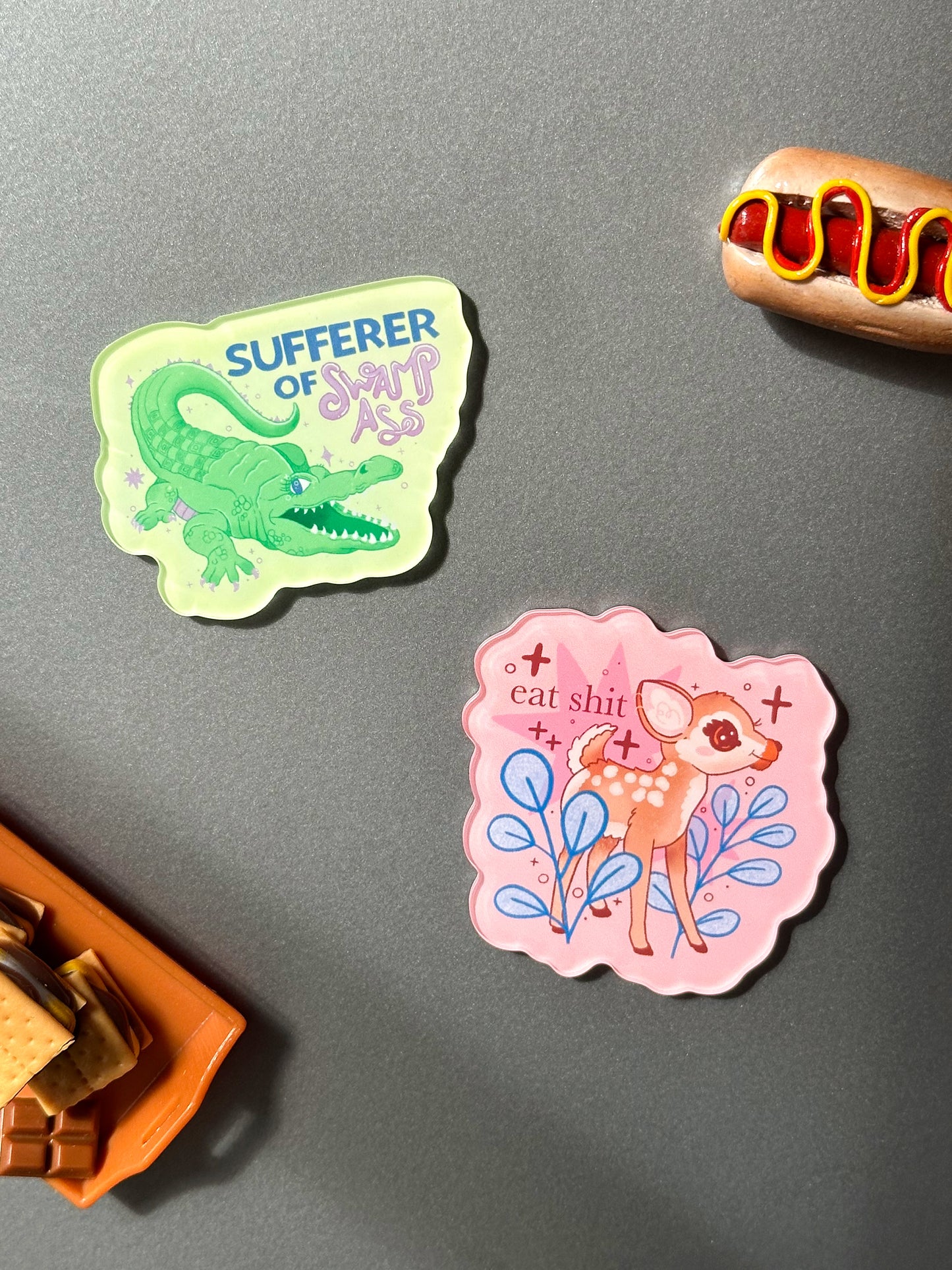sufferer of swamp ass fridge magnet