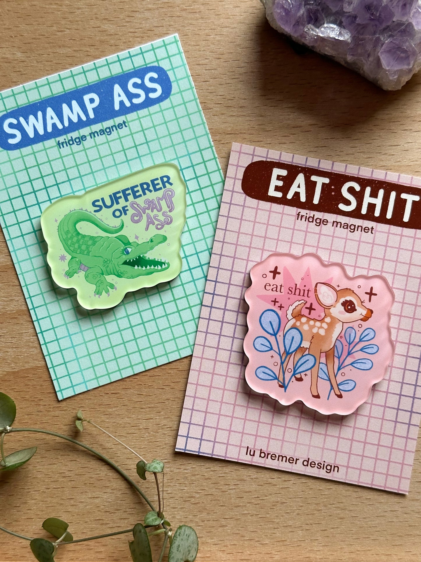 sufferer of swamp ass fridge magnet