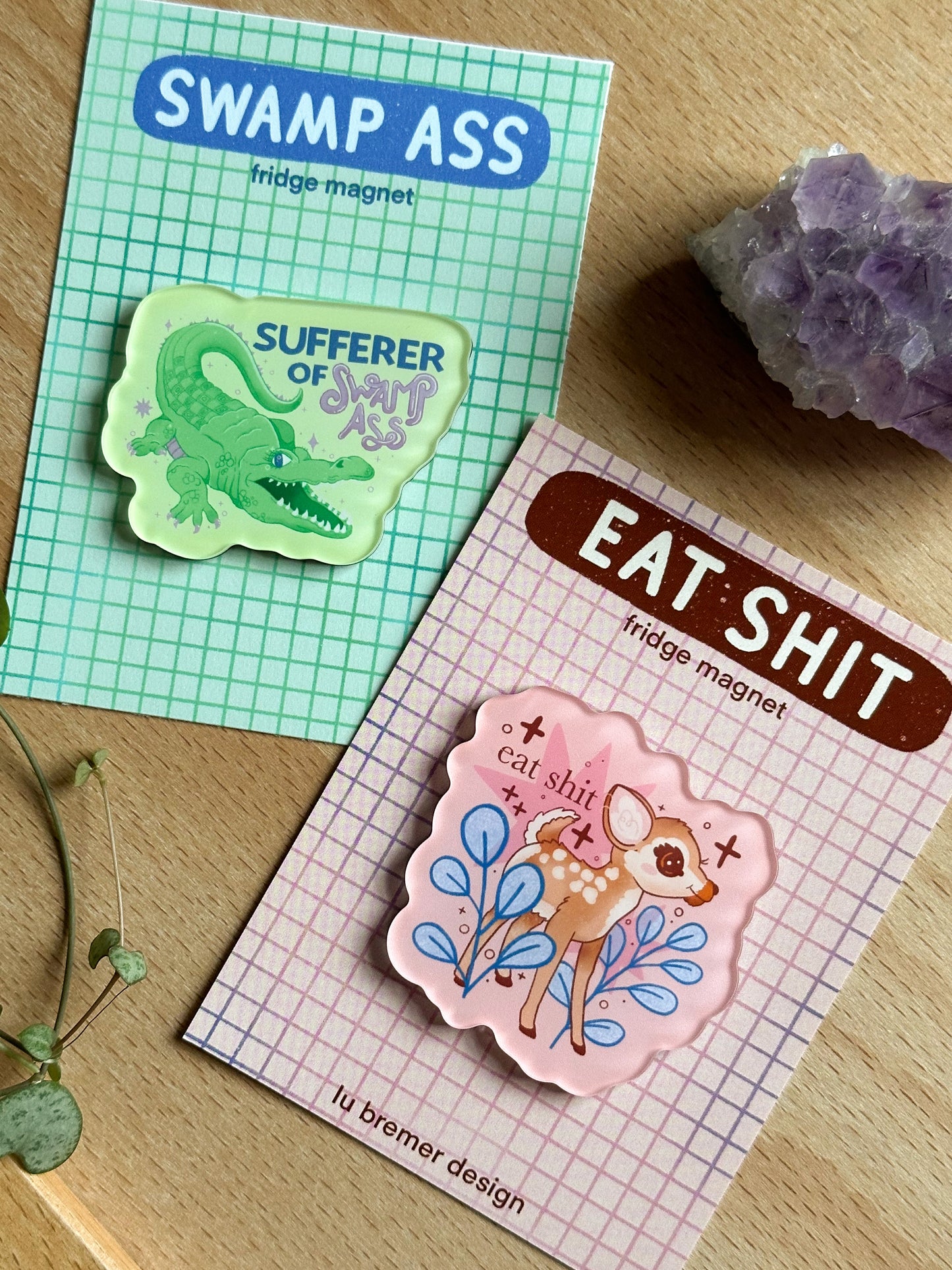 sufferer of swamp ass fridge magnet