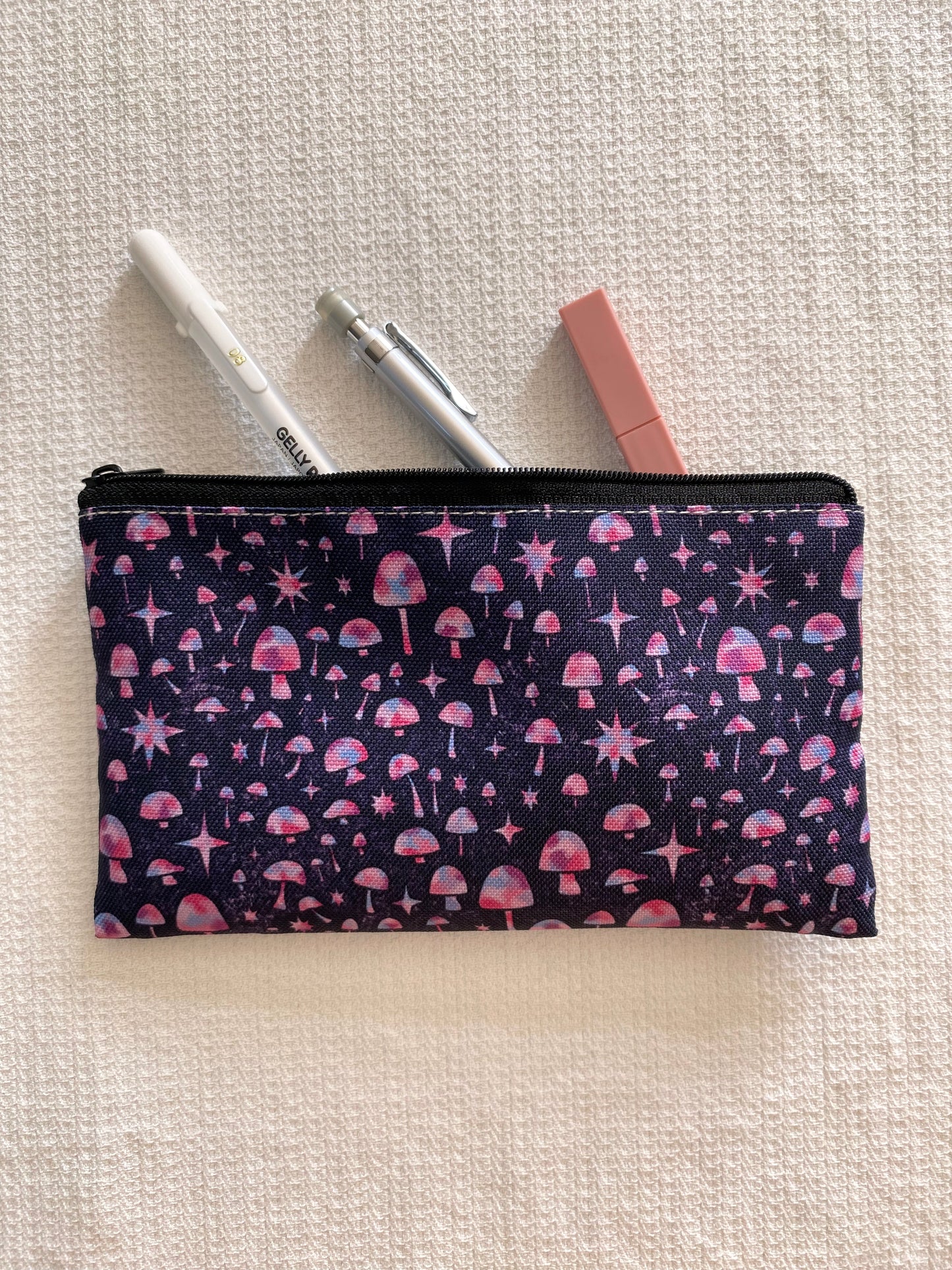 mushroom pencil pouch