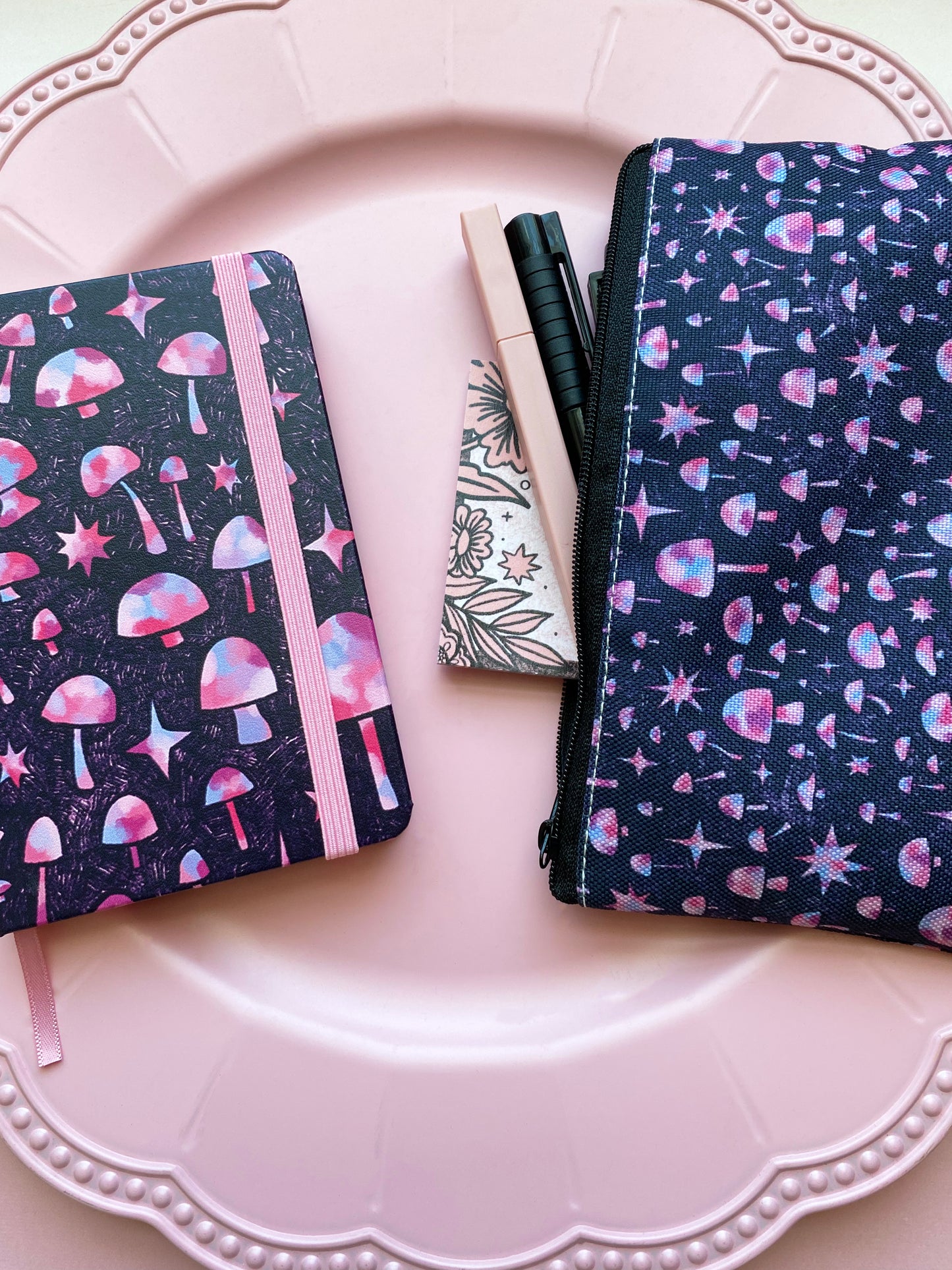 mushroom pencil pouch