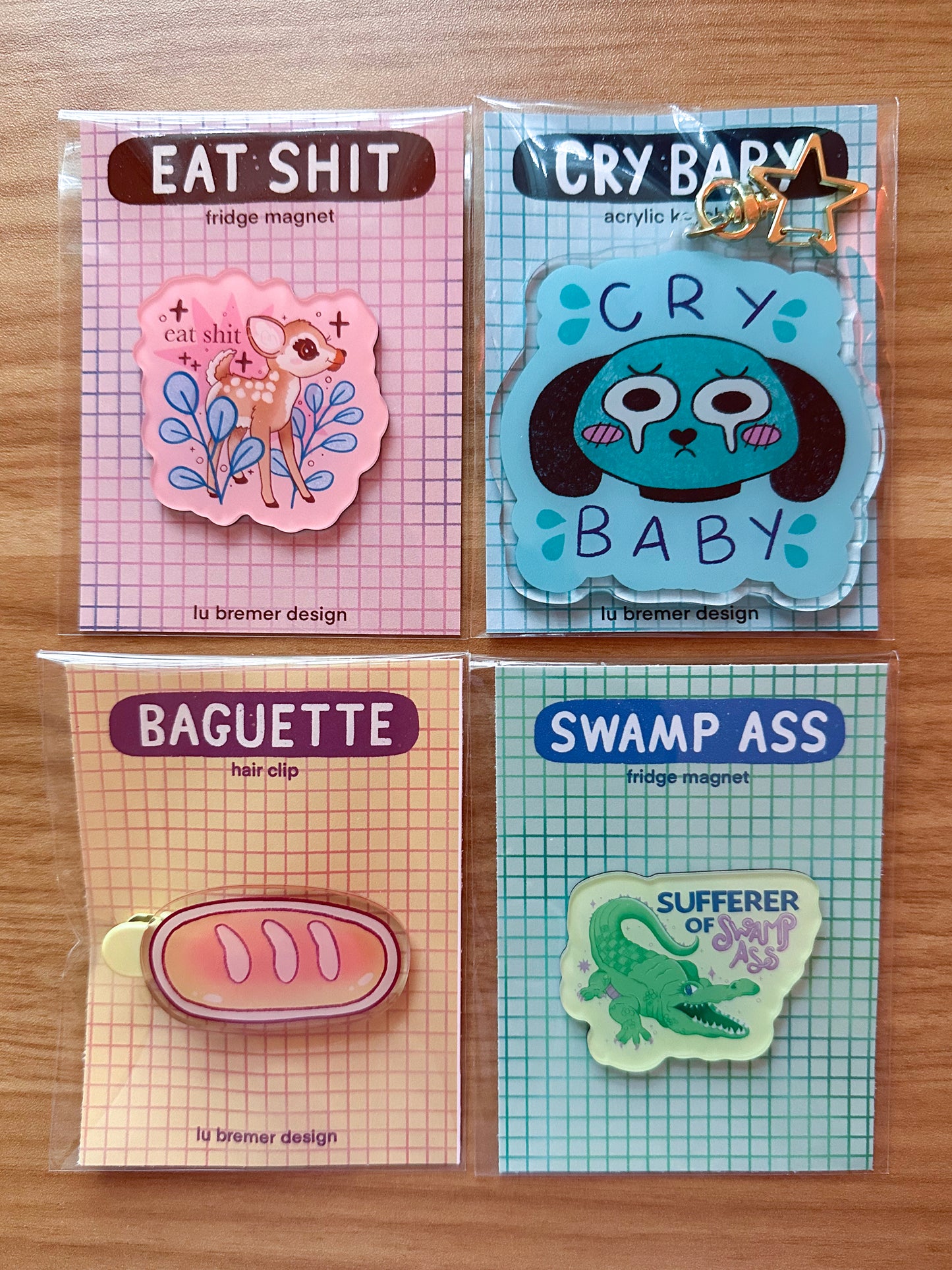 eat shit deer fridge magnet