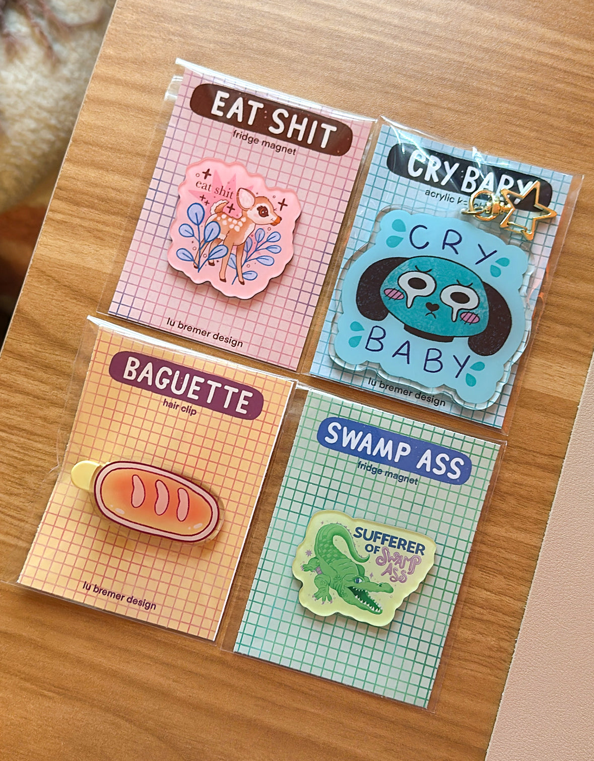 eat shit deer fridge magnet