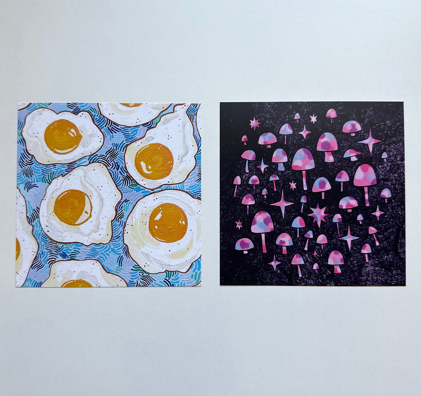 eggs square mini art print - 5x5