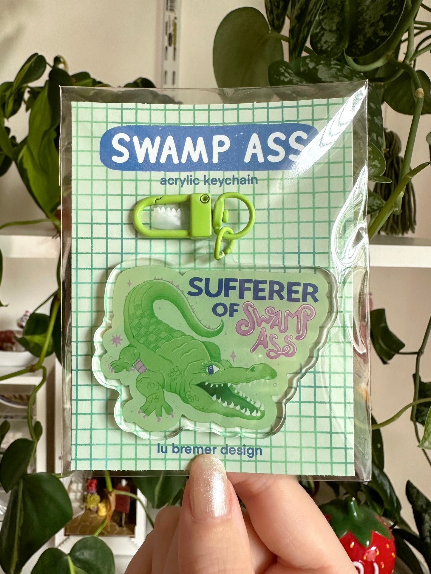 sufferer of swamp ass keychain