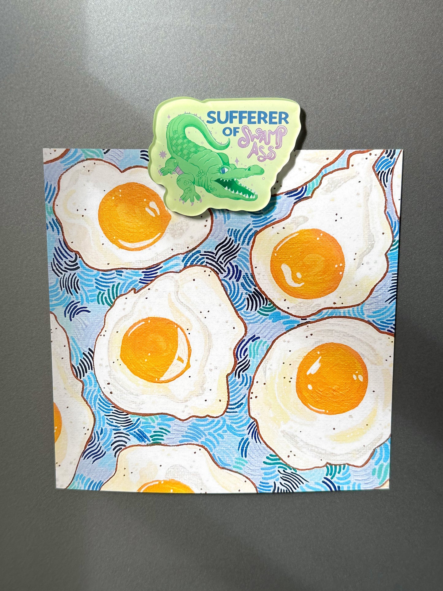 sufferer of swamp ass fridge magnet