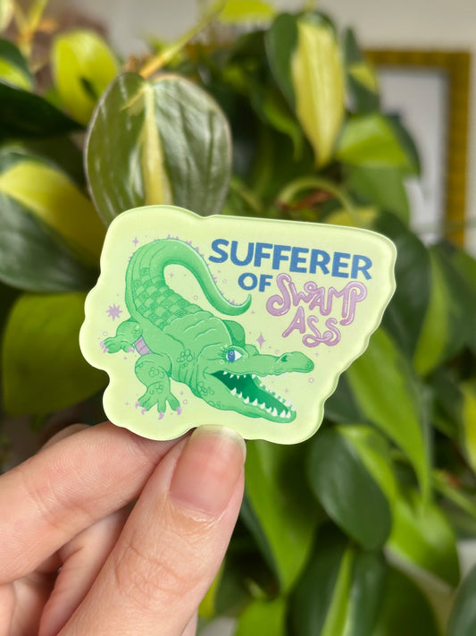 sufferer of swamp ass fridge magnet