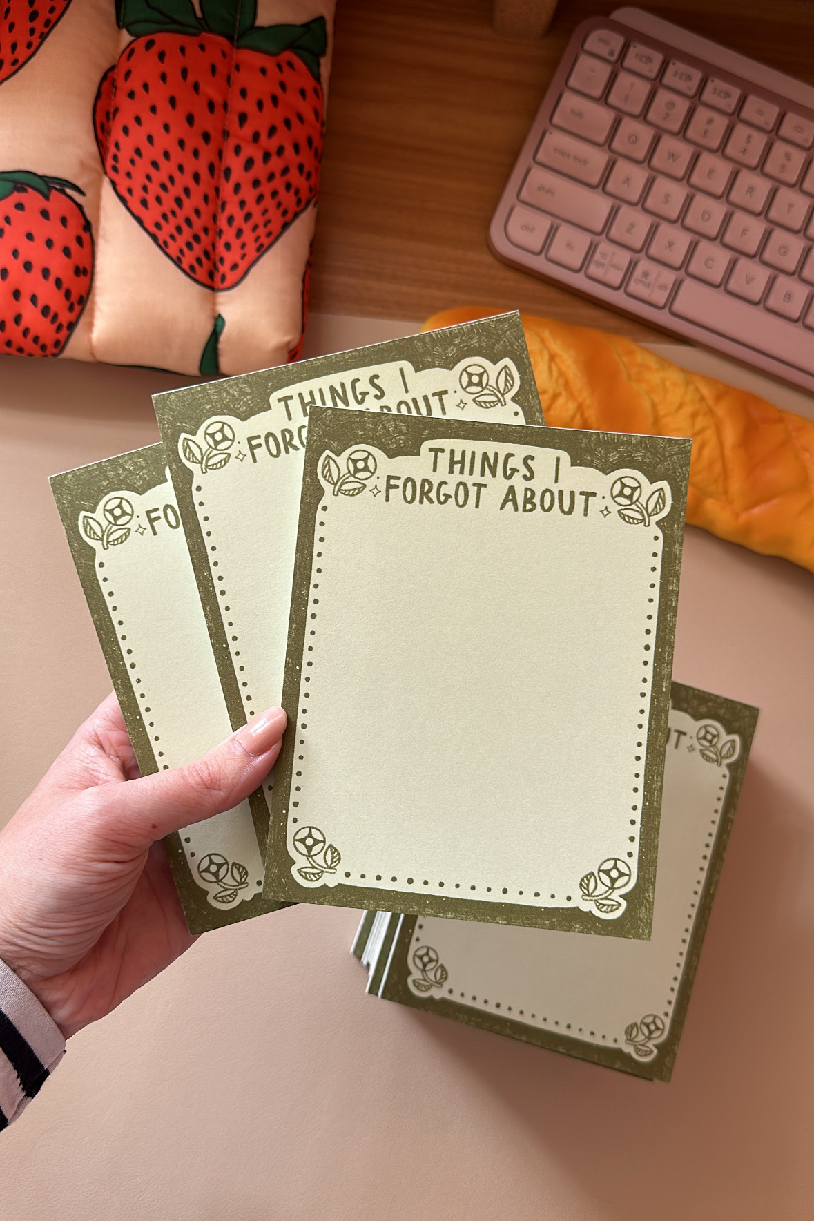 things i forgot about to-do list notepad