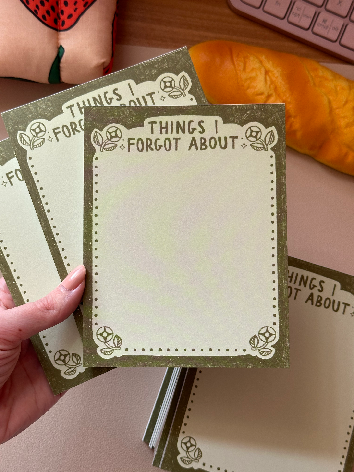 things i forgot about to-do list notepad